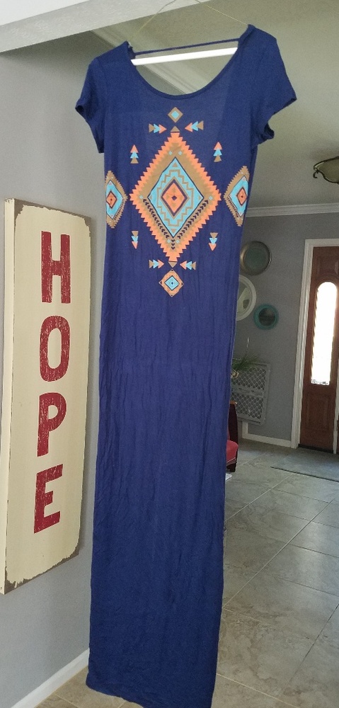 My Story Tribal print Maxi Dress